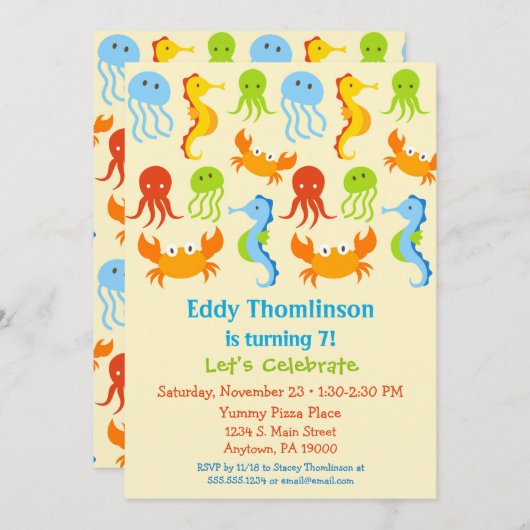 In het kader van de uitnodiging tot het Zee van Bi (Voorkant / Achterkant)