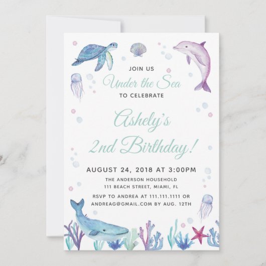 In het kader van de uitnodiging van de Birthday-pa (Voorkant)