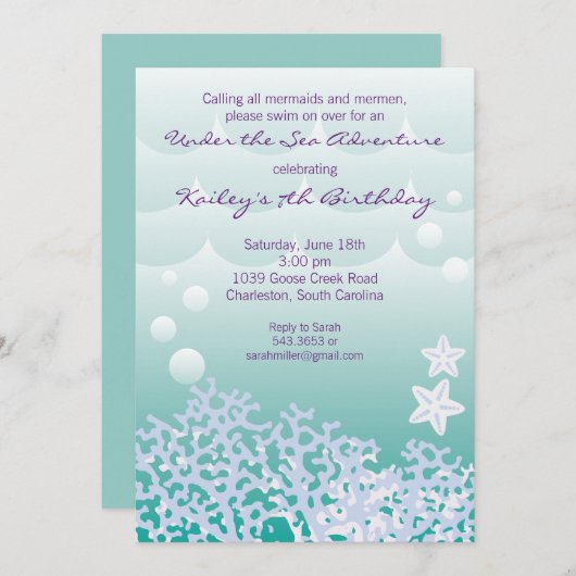 In het kader van de uitnodiging van de Birthday Pa (Voorkant / Achterkant)