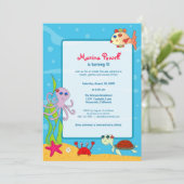 In het kader van de uitnodiging van de Birthday-Ze (Staand voorkant)