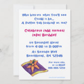 In het kader van de uitnodiging van de partij Zee (Achterkant)