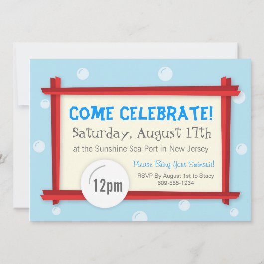 In het kader van de uitnodiging van de Zee (Achterkant)