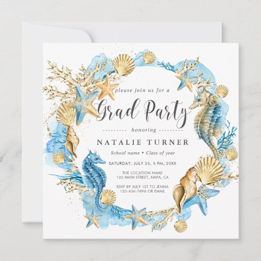 In het kader van de uitnodiging van de Zee Graduat (Voorkant)