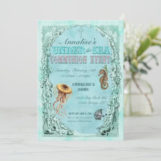 In het kader van de uitnodiging van de Zee - Roze (Staand voorkant)