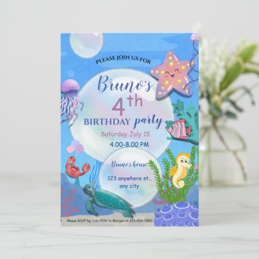 In het kader van de uitnodiging van de zee van Bir (Staand voorkant)