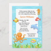 In het kader van de uitnodiging van het Baby showe (Voorkant / Achterkant)