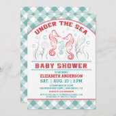 In het kader van de uitnodiging van het Baby showe (Voorkant / Achterkant)