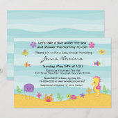 In het kader van de uitnodiging van het Baby showe (Voorkant / Achterkant)