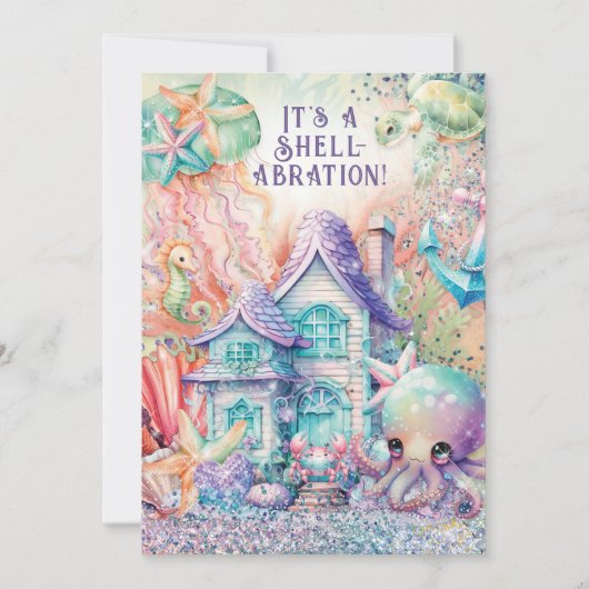 In het kader van de uitnodiging van het Baby showe (Voorkant)