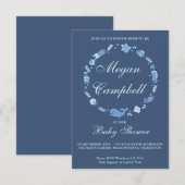 In het kader van de uitnodiging van het Baby showe (Voorkant / Achterkant)