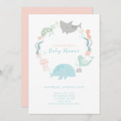 In het kader van de uitnodiging van het Baby showe (Voorkant / Achterkant)