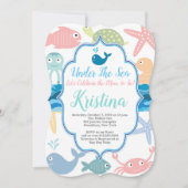 In het kader van de uitnodiging van het Baby showe (Voorkant)