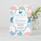 In het kader van de uitnodiging van het Baby showe (Staand voorkant)