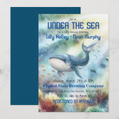 In het kader van de uitnodiging van het Baby showe (Voorkant / Achterkant)