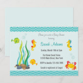 In het kader van de uitnodiging van het Baby showe (Voorkant / Achterkant)