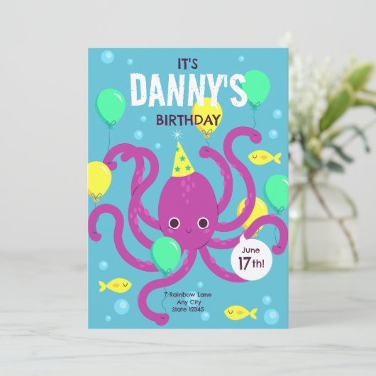 In het kader van de uitnodiging van het zee, Octop (Staand voorkant)