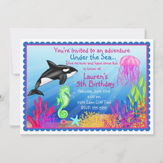 In het kader van de uitnodigingen voor de zee Ocea (Voorkant)