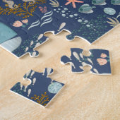 In het kader van de Waterverf van de Zee oceaandie Legpuzzel (Zijkant)