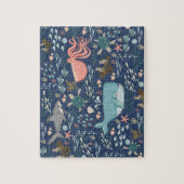 In het kader van de Waterverf van de Zee oceaandie Legpuzzel (Verticaal)