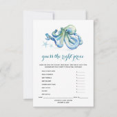 In het kader van de Zee Baby shower Games Kaart (Voorkant)