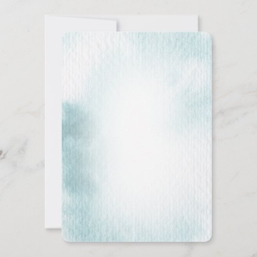 In het kader van de Zee Baby shower Invitation Kaa Kaart (Achterkant)