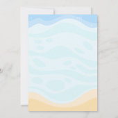 In het kader van de Zee Birthday Invitation, Ocean Kaart (Achterkant)