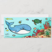 In het kader van de Zee-Ocean Life Invitation Kaart (Achterkant)