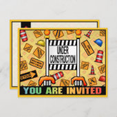 In het kader van het thema Bouwnijverheid Kinder p Kaart (Voorkant / Achterkant)