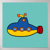 In het kader van het thema "Onderzeese Zee" Poster (Voorkant)