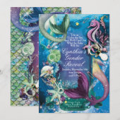 In het kader van het Zee Baby Gendervoorlichting Kaart (Voorkant / Achterkant)