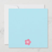 In het kader van het Zee life/Girl Baby shower Inv Kaart (Achterkant)