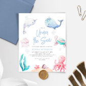 In het kader van het Zee Nautical Baby shower Invi