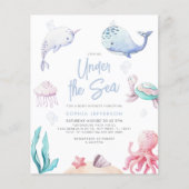 In het kader van het Zee Nautical Baby shower Invi (Voorkant)