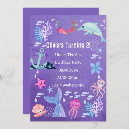 IN HET KADER VAN HET ZEE VERJAARDAGSUITNODIGING SAVE THE DATE (Voorkant / Achterkant)