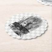 In het kijkglas kartonnen onderzetters (Gekanteld)