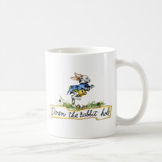 In het konijnenhol koffiemok (Rechts)