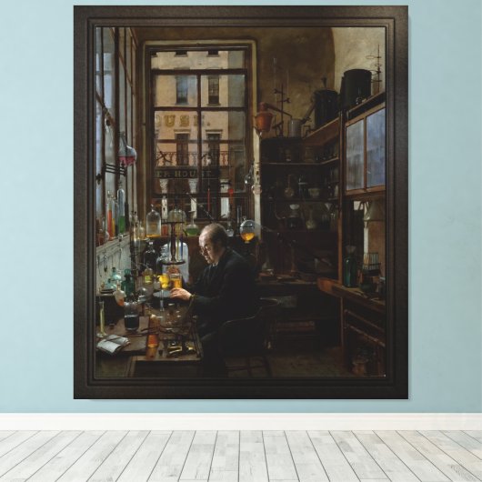 In het laboratorium van Henry Alexander Canvas Afdruk (Insitu (Houten vloer))