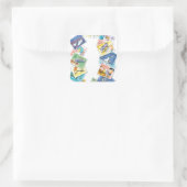 In het leven van een hond vierkante sticker (Tas)