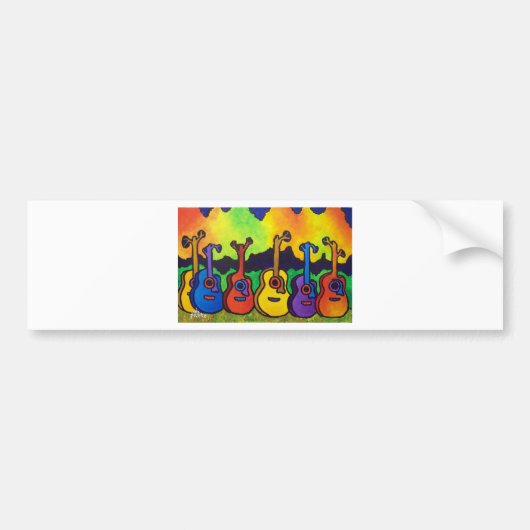 In het leven zing ik door piliero bumpersticker (Voorkant)