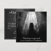 In het Licht - Afscheid Mijn Beste Bedanktkaart (Voorkant / Achterkant)