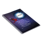In het licht kardinaal notitieboek (Rechterzijde)