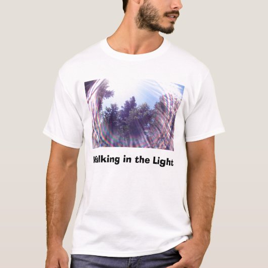 In het licht lopen t-shirt (Voorkant)