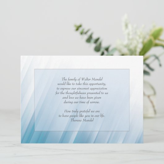 In het Licht Rouwkaart (Staand voorkant)