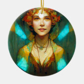 In het licht van Art Nouveau Fantasy Keramisch Ornament (Voorkant)
