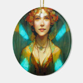 In het licht van Art Nouveau Fantasy Keramisch Ornament (Links)