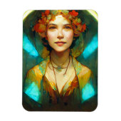 In het licht van Art Nouveau Fantasy Magneet (Verticaal)