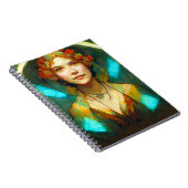 In het licht van Art Nouveau Fantasy Notitieboek (Rechterzijde)