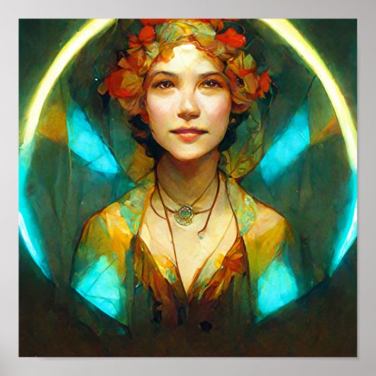 In het licht van Art Nouveau Fantasy Poster (Voorkant)
