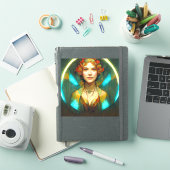 In het licht van Art Nouveau Fantasy Sticker (iPad Cover)