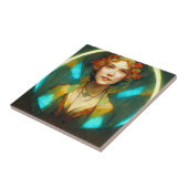 In het licht van Art Nouveau Fantasy Tegeltje (Zijkant)